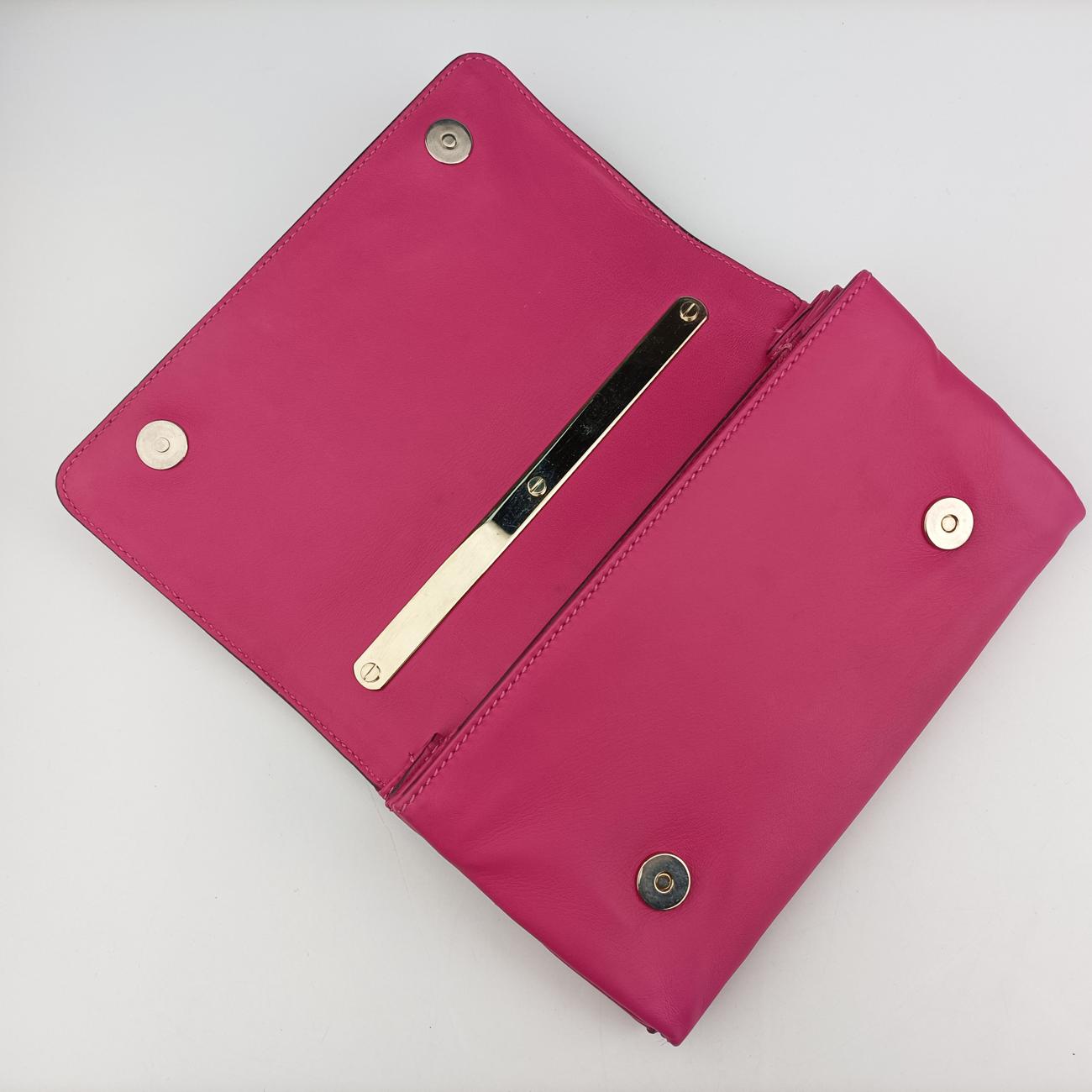 Pre-owned Valentino Rockstud Va Va Voom Rose Leather  shoulderbag | stylenewstar