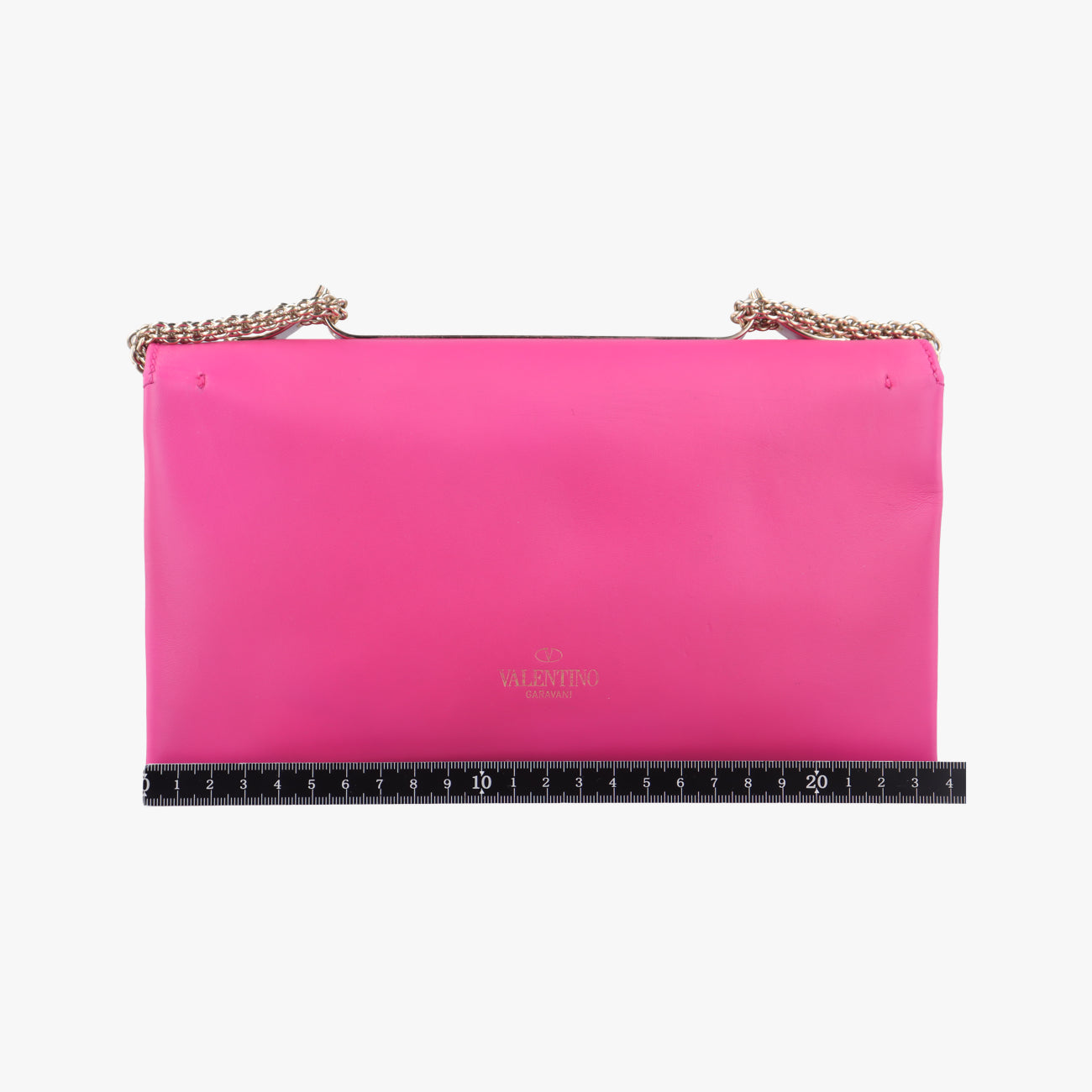 Pre-owned Valentino Rockstud Va Va Voom Rose Leather  shoulderbag | stylenewstar