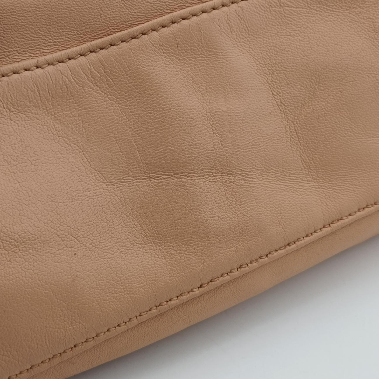 Pre-owned Prada floral embellishments Pink leather  shoulderbag | stylenewstar