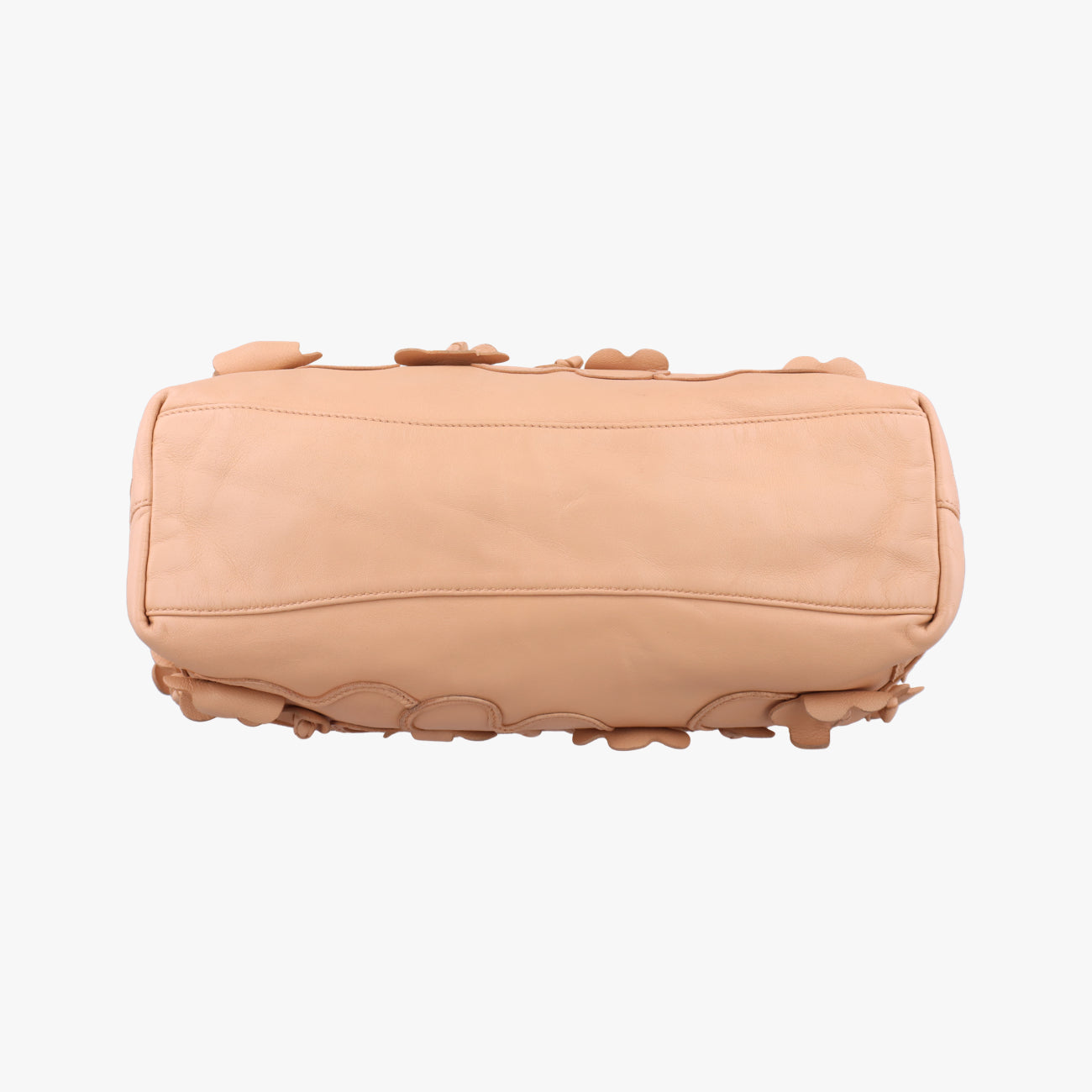 Pre-owned Prada floral embellishments Pink leather  shoulderbag | stylenewstar