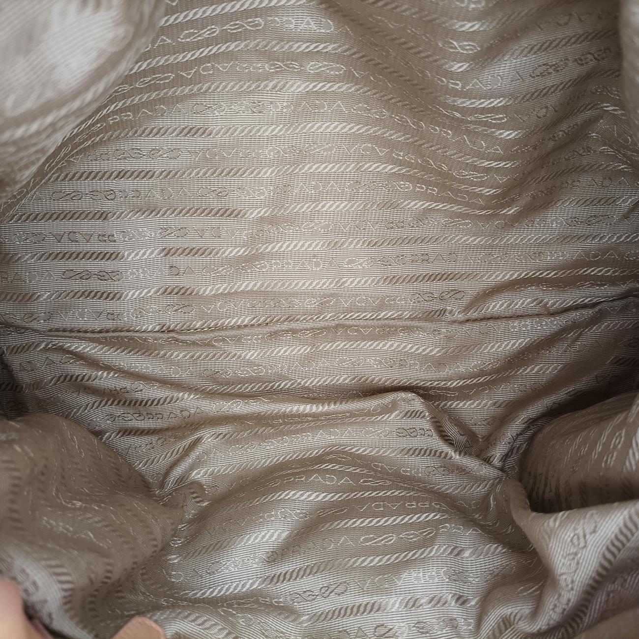 Pre-owned Prada floral embellishments Pink leather  shoulderbag | stylenewstar