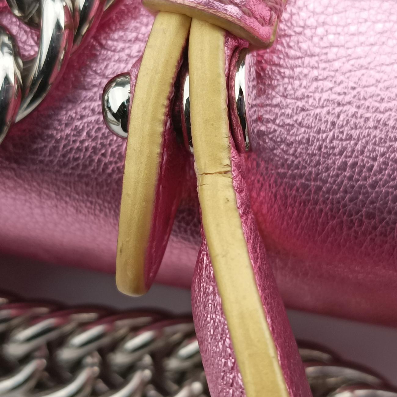 Pre-owned Fendi studded Kan I Pink Leather 8M0381 shoulderbag | stylenewstar