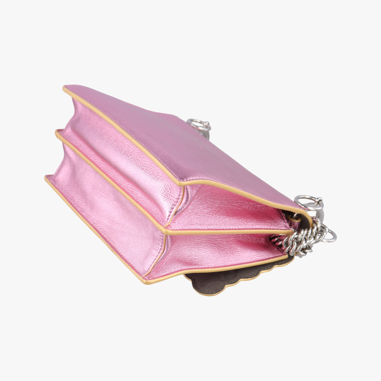 Pre-owned Fendi studded Kan I Pink Leather 8M0381 shoulderbag | stylenewstar