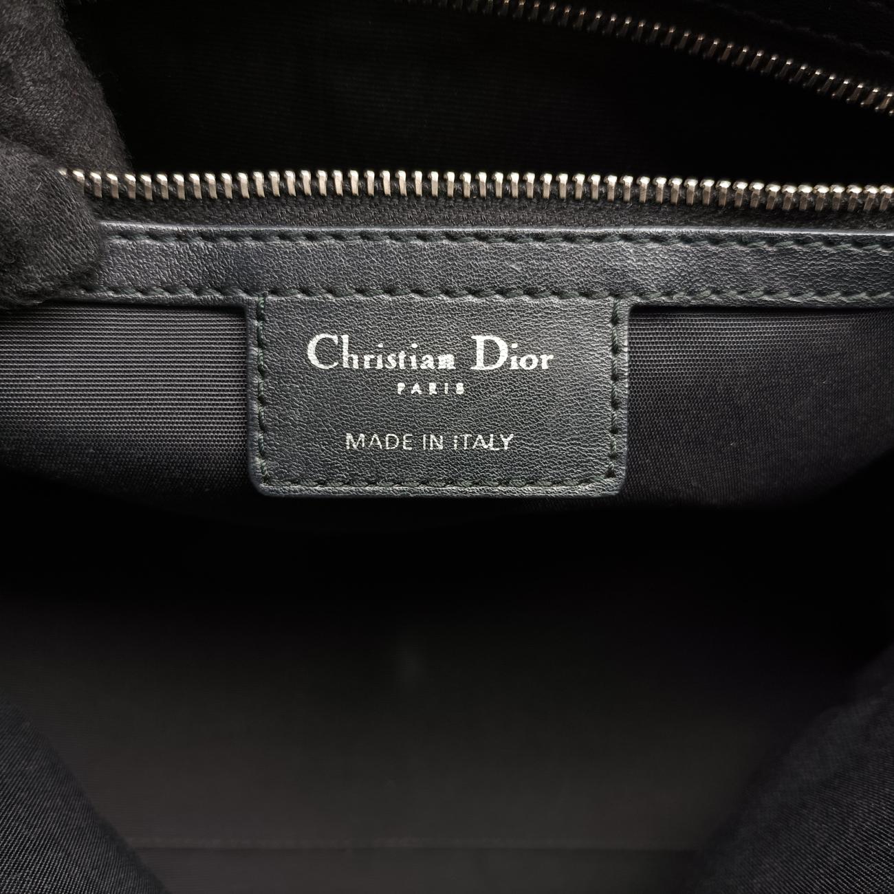 Pre-owned Christian Dior Granville Black Leather  handbag | stylenewstar