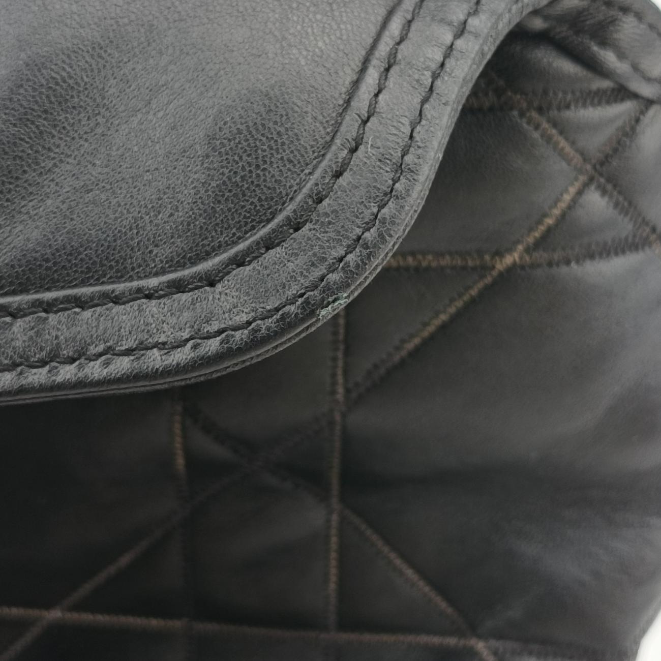 Pre-owned Christian Dior Granville Black Leather  handbag | stylenewstar