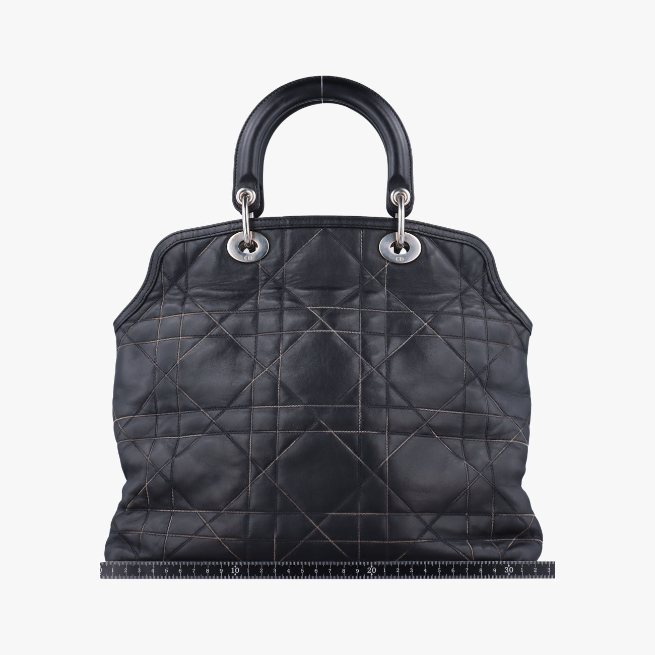 Pre-owned Christian Dior Granville Black Leather  handbag | stylenewstar