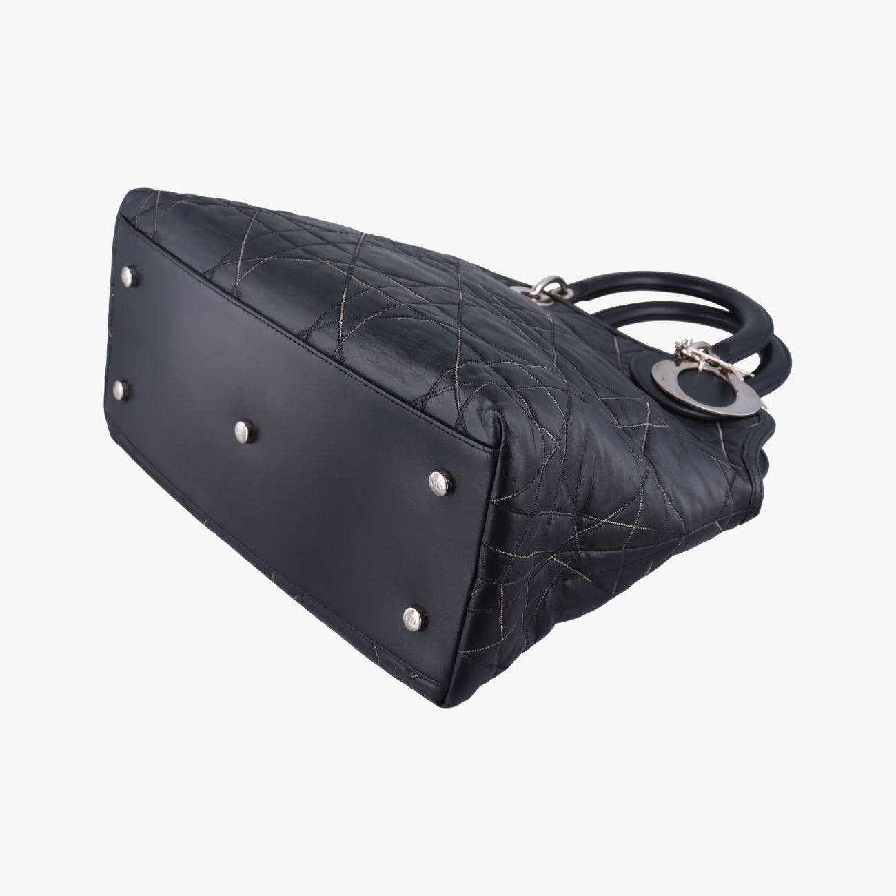 Pre-owned Christian Dior Granville Black Leather  handbag | stylenewstar