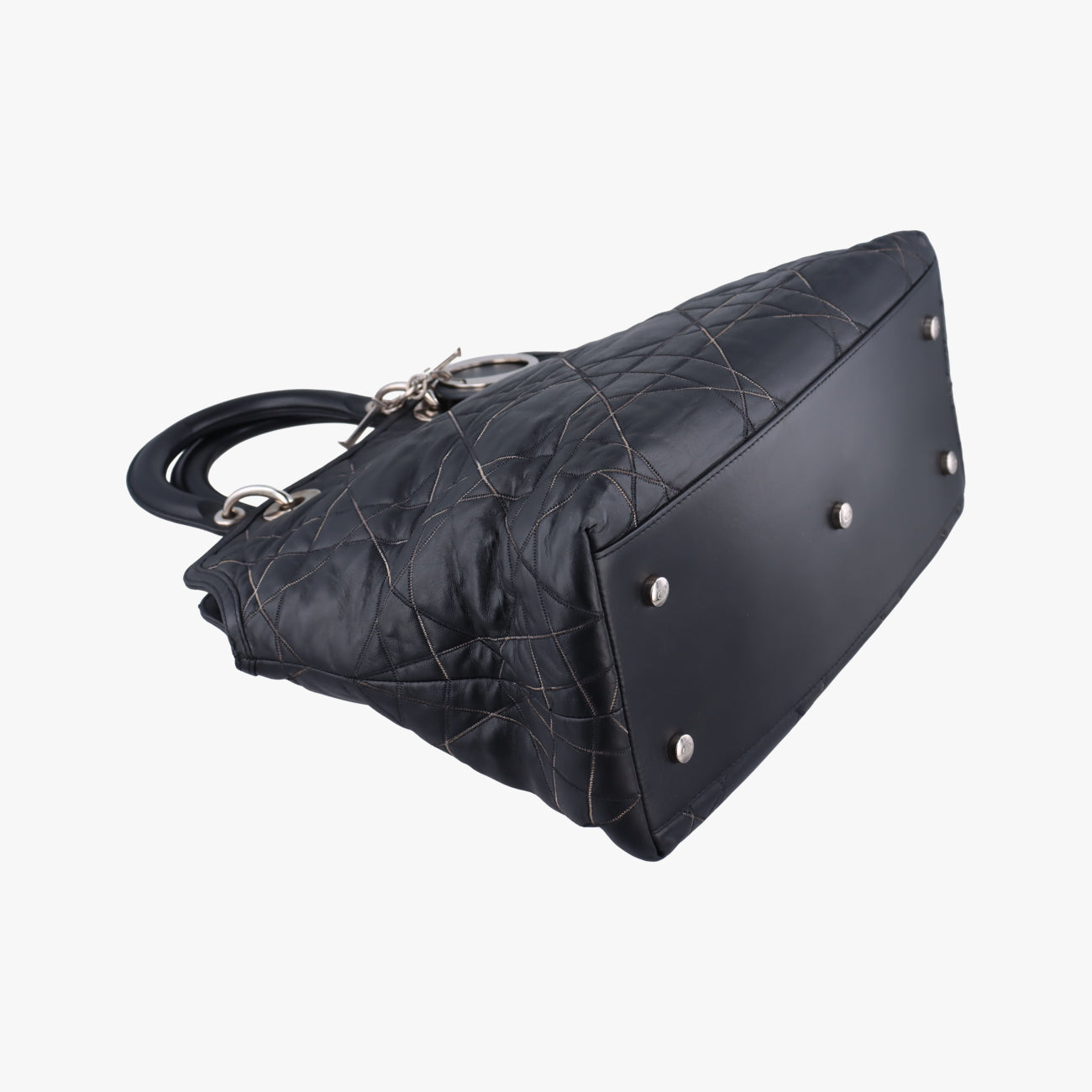 Pre-owned Christian Dior Granville Black Leather  handbag | stylenewstar