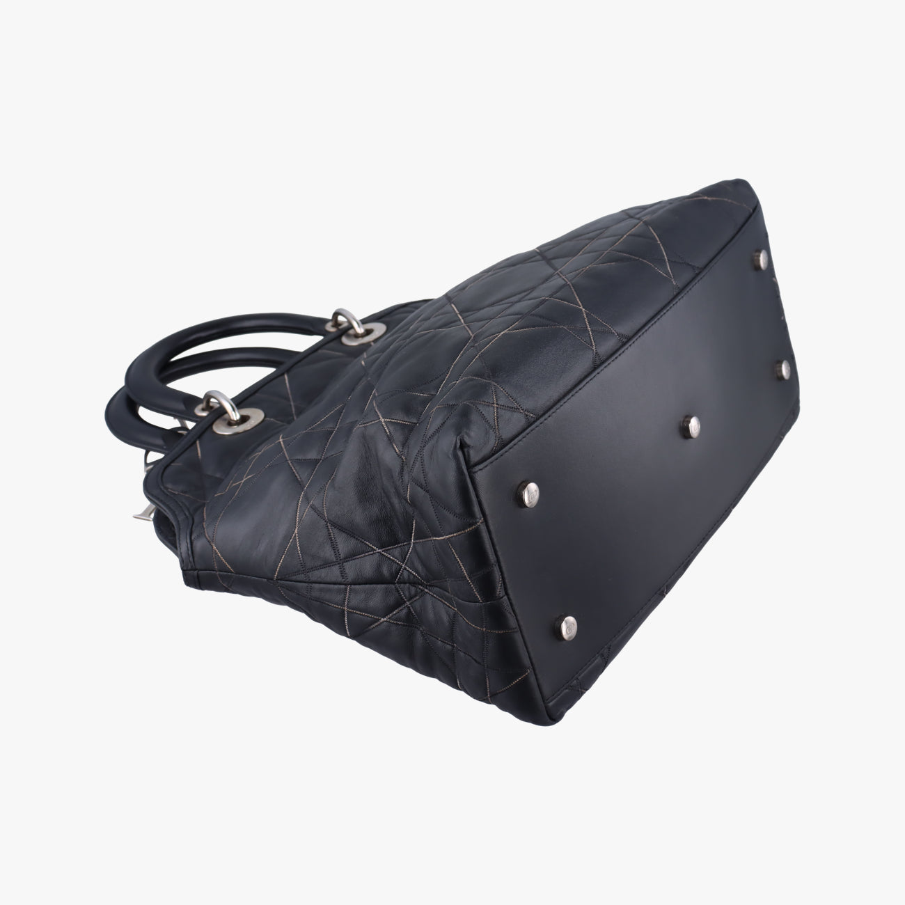 Pre-owned Christian Dior Granville Black Leather  handbag | stylenewstar