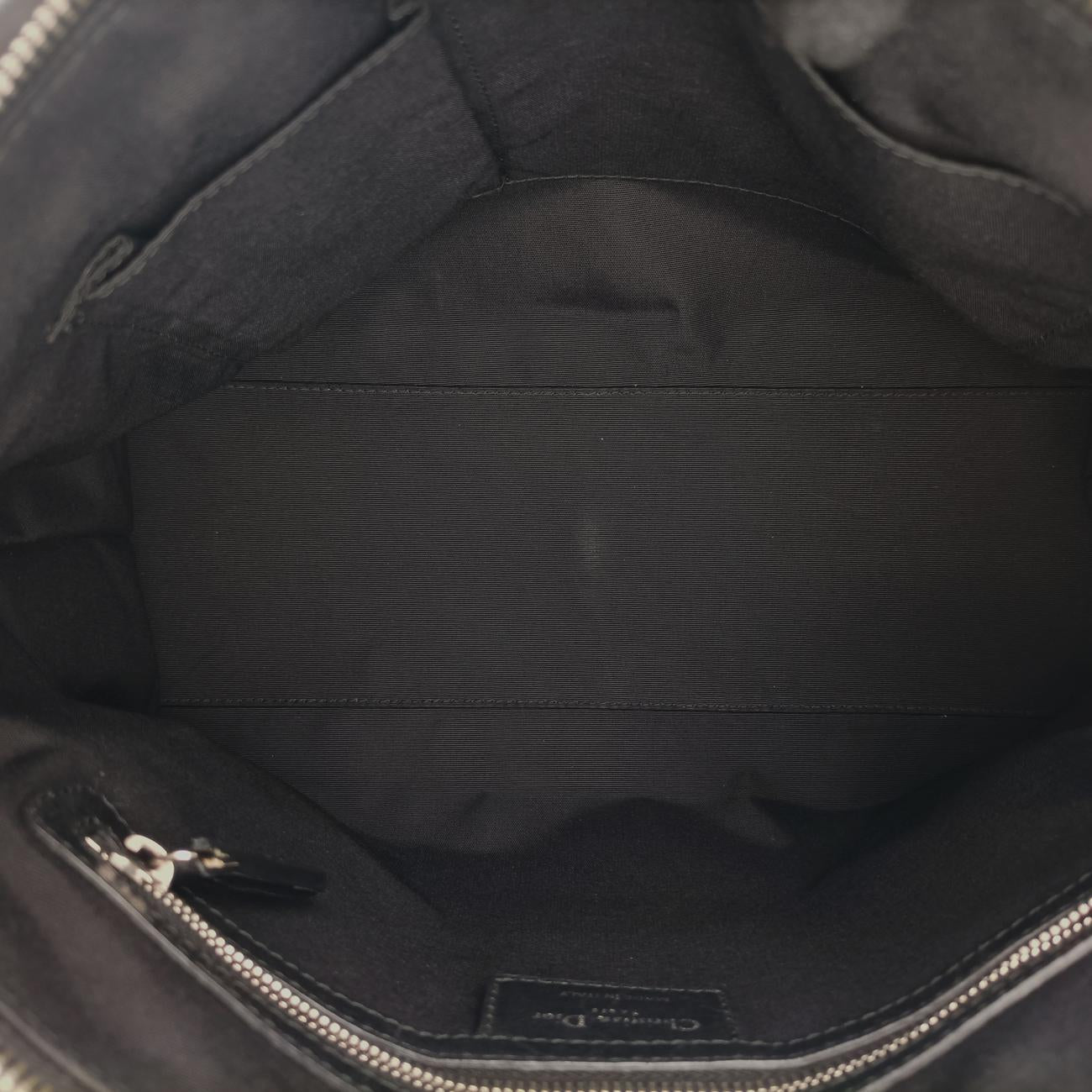 Pre-owned Christian Dior Granville Black Leather  handbag | stylenewstar