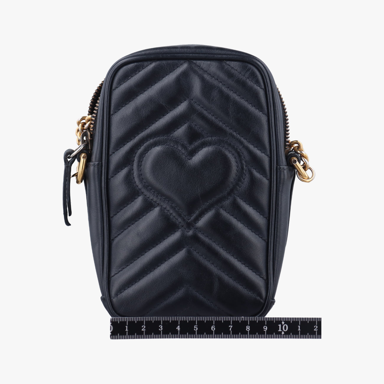 Pre-owned Gucci GG Marmont Black Leather 598597 shoulderbag | stylenewstar