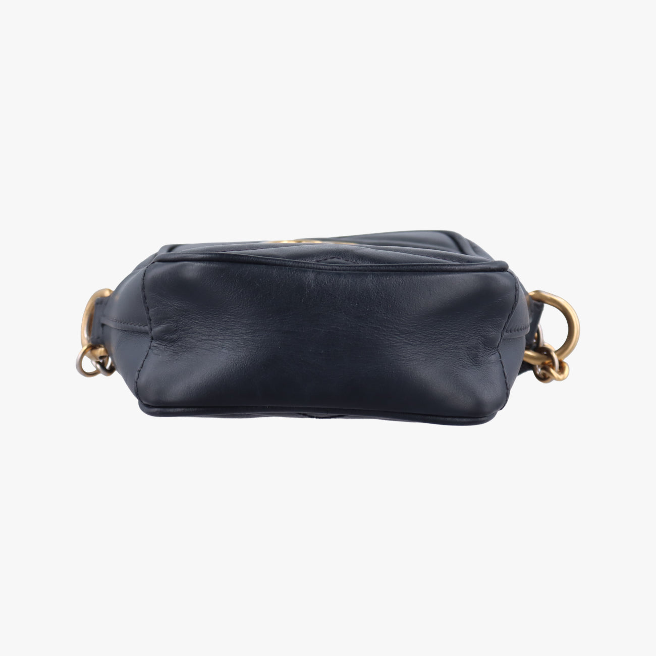 Pre-owned Gucci GG Marmont Black Leather 598597 shoulderbag | stylenewstar