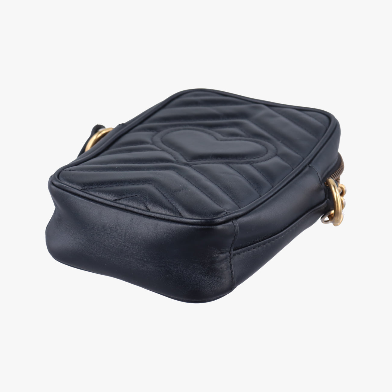 Pre-owned Gucci GG Marmont Black Leather 598597 shoulderbag | stylenewstar