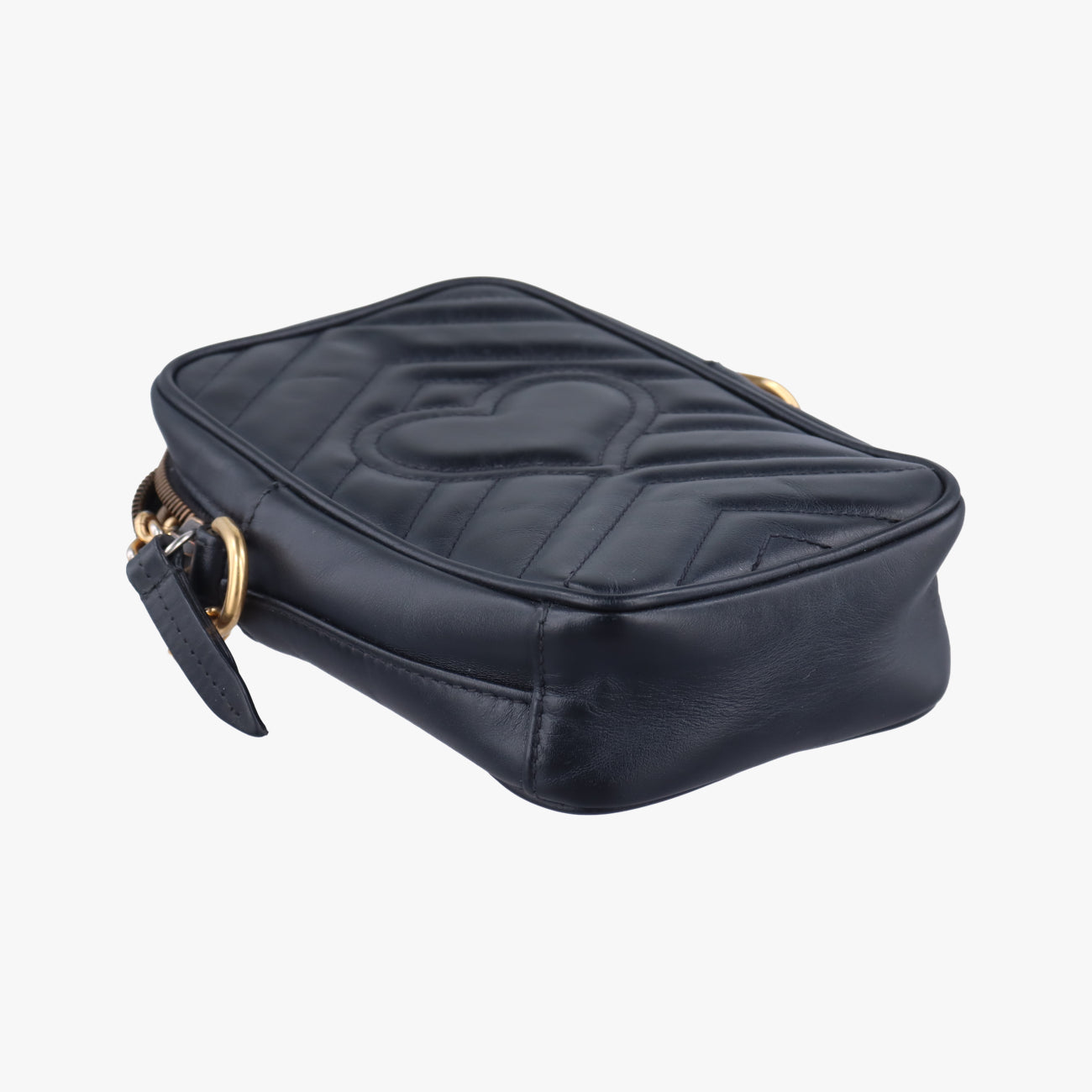 Pre-owned Gucci GG Marmont Black Leather 598597 shoulderbag | stylenewstar