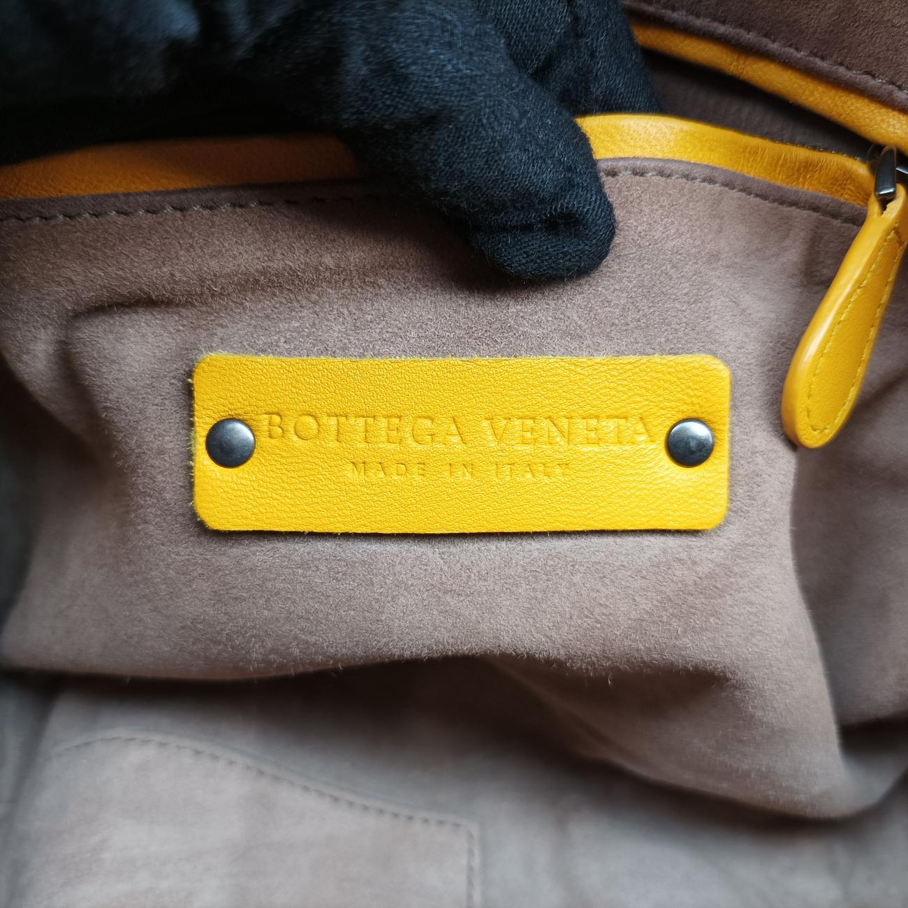 Pre-owned Bottega Veneta Intrecciato yellow×Multicolour lambskin  shoulderbag | stylenewstar
