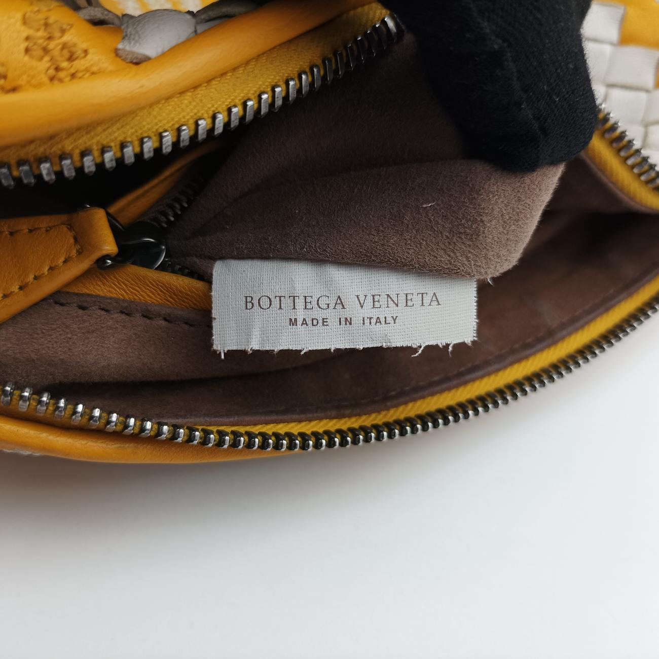 Pre-owned Bottega Veneta Intrecciato yellow×Multicolour lambskin  shoulderbag | stylenewstar