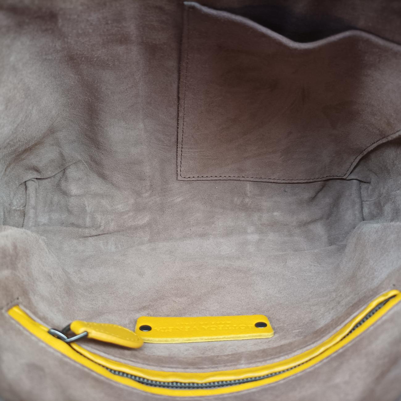 Pre-owned Bottega Veneta Intrecciato yellow×Multicolour lambskin  shoulderbag | stylenewstar