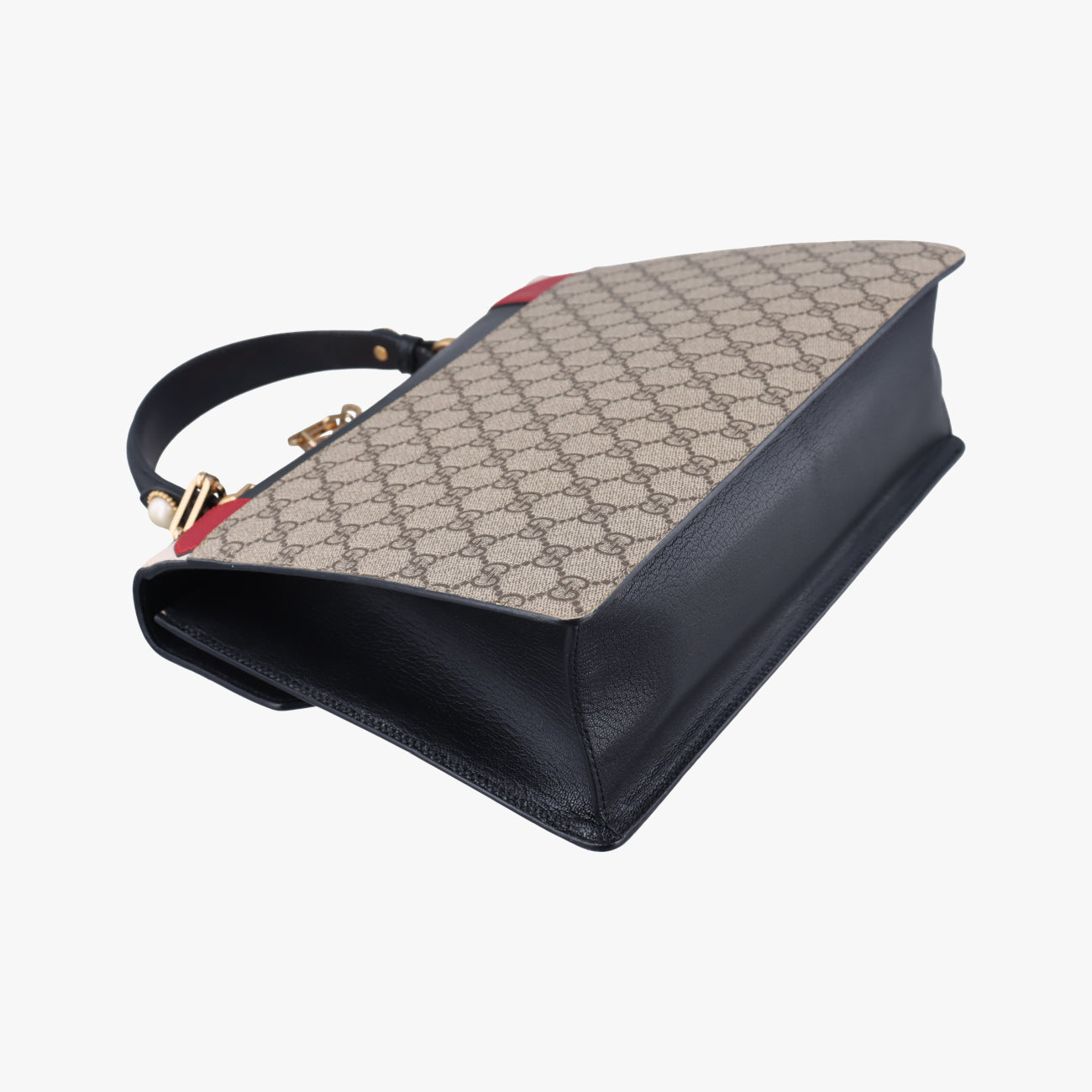 Pre-owned Gucci GG Supreme  Fox Beige×Multicolour PVC coated canvas x leather 466432 shoulderbag | stylenewstar