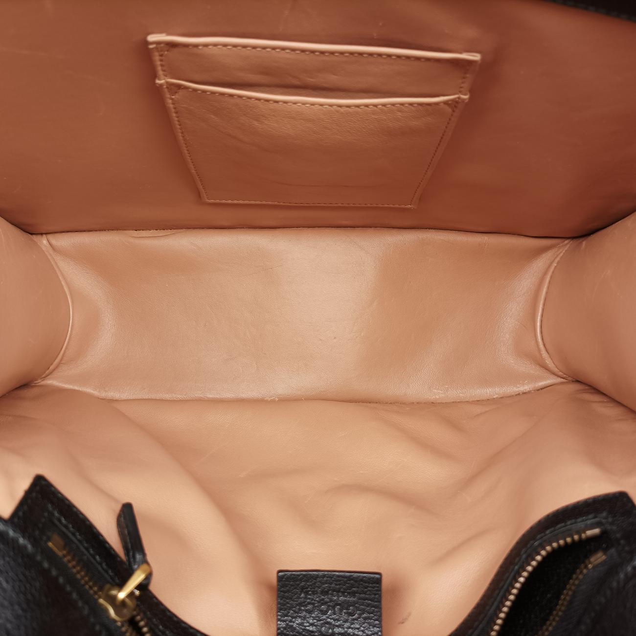 Pre-owned Gucci GG Supreme  Fox Beige×Multicolour PVC coated canvas x leather 466432 shoulderbag | stylenewstar