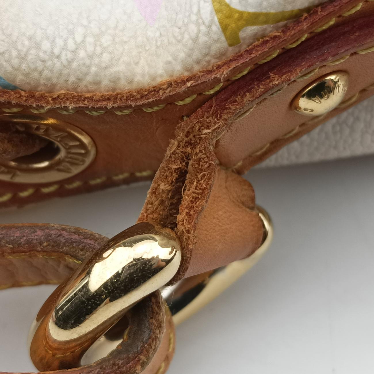 Secondhand Louis Vuitton Petit NOé white Monogram Multicolor M42229 shoulderbag | stylenewstar