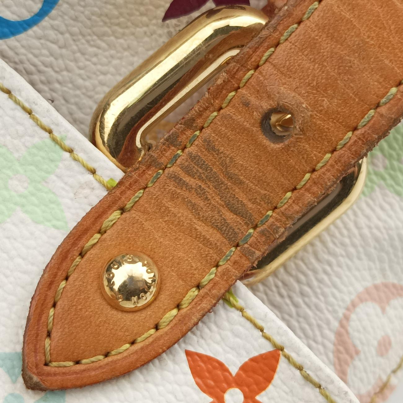 Secondhand Louis Vuitton Petit NOé white Monogram Multicolor M42229 shoulderbag | stylenewstar