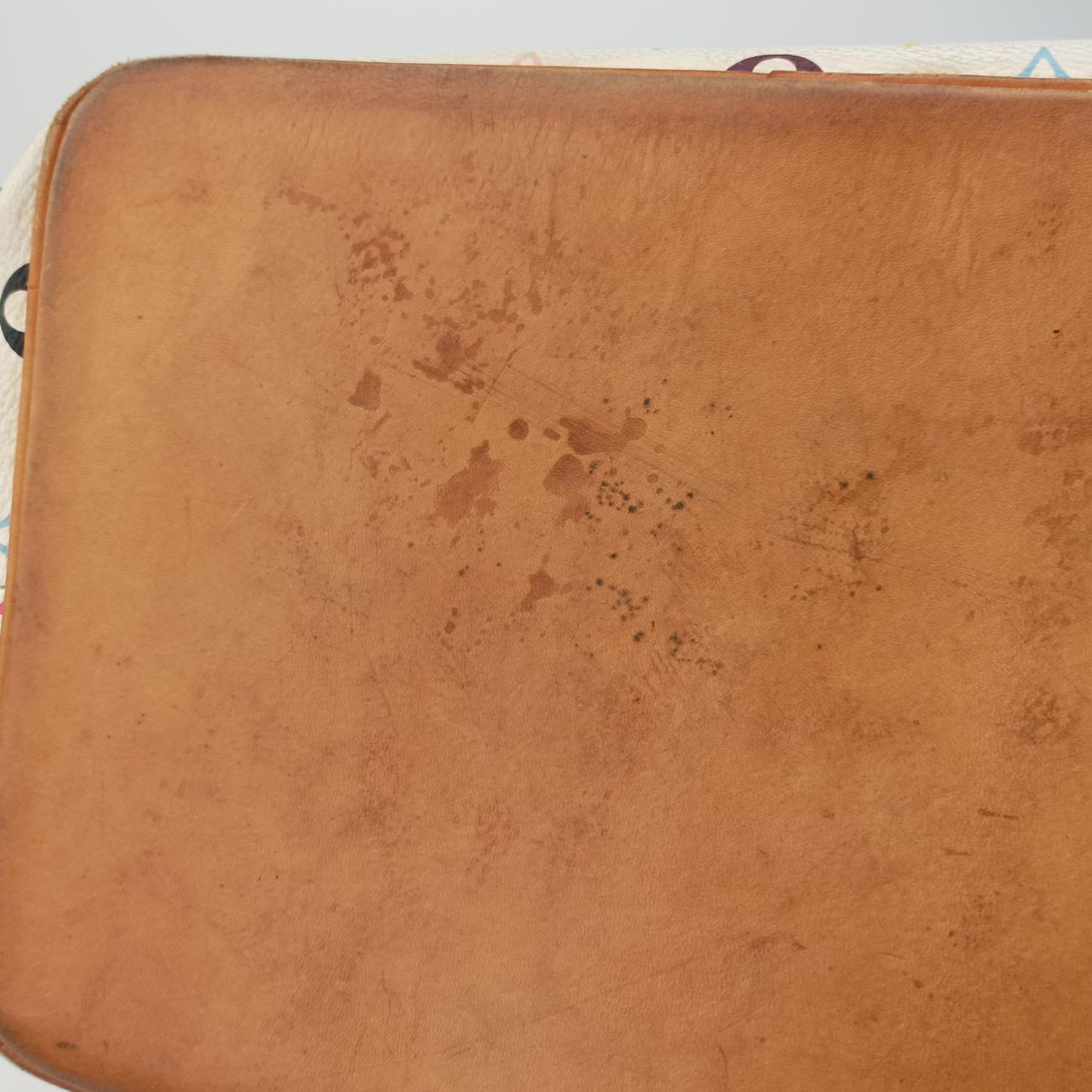 Secondhand Louis Vuitton Petit NOé white Monogram Multicolor M42229 shoulderbag | stylenewstar