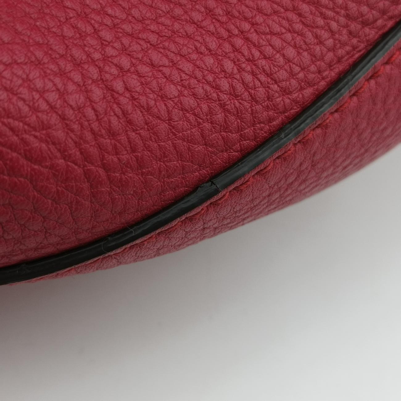 Pre-owned Gucci Bamboo fringe tassel Red Leather 387149 backpack/rucksack | stylenewstar