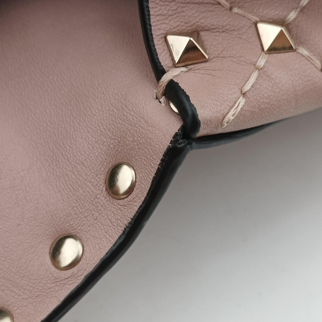Vintage Valentino Rockstud Red×Pink Leather  shoulderbag | stylenewstar