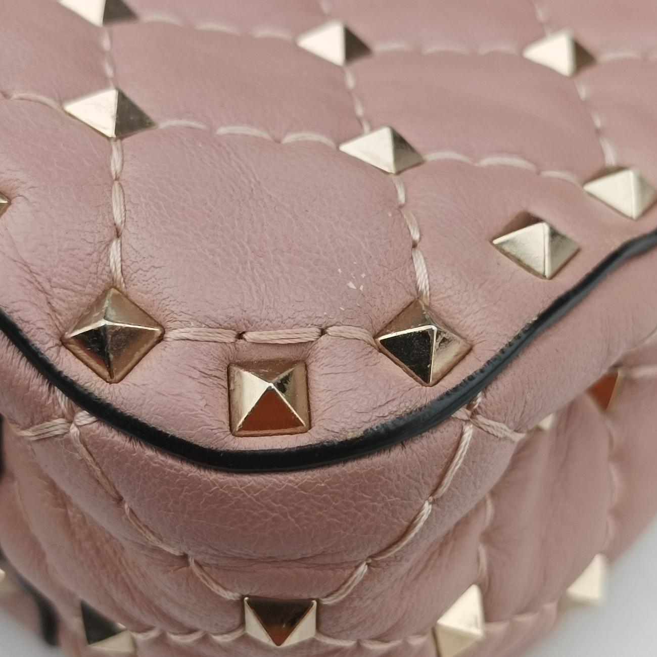 Vintage Valentino Rockstud Red×Pink Leather  shoulderbag | stylenewstar