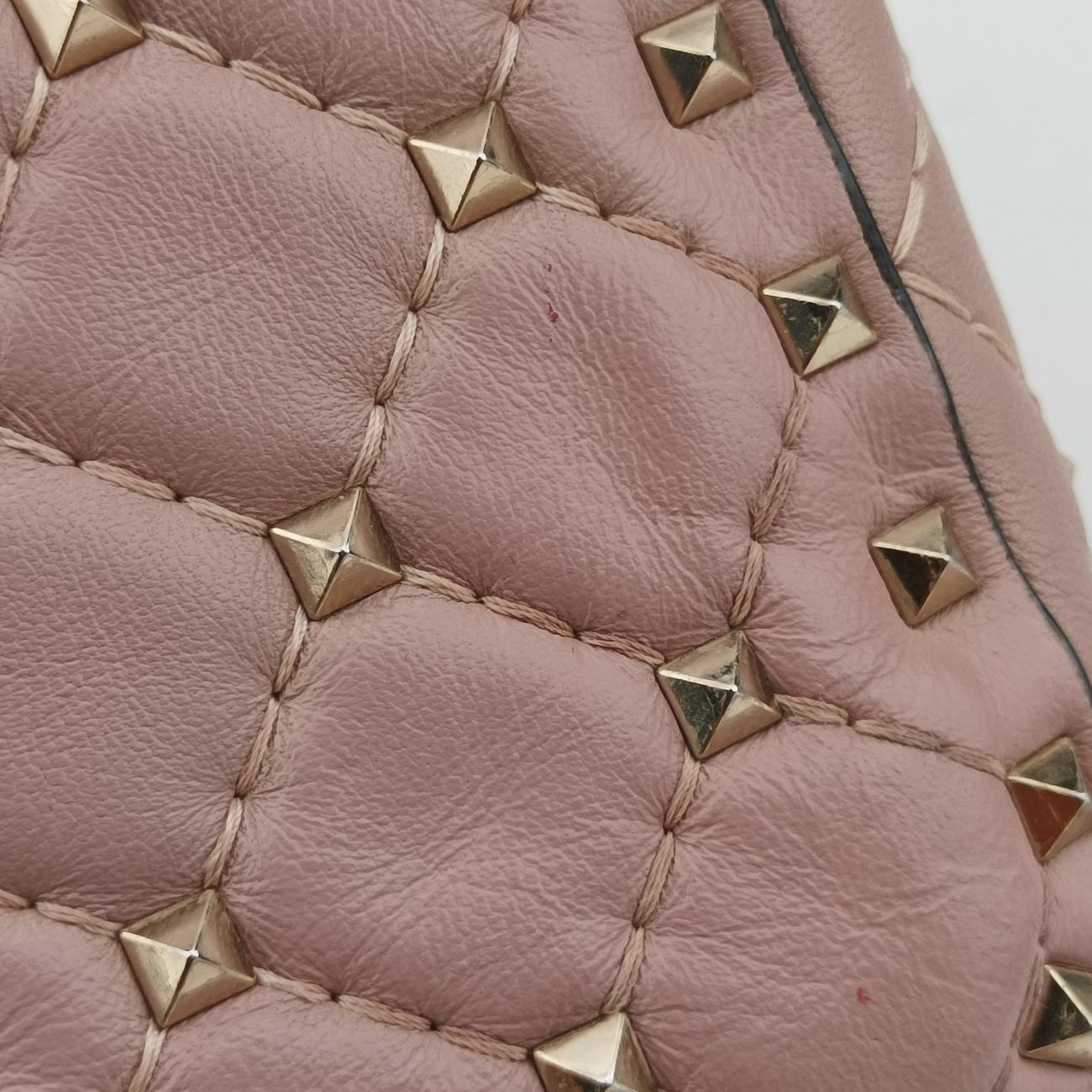 Vintage Valentino Rockstud Red×Pink Leather  shoulderbag | stylenewstar