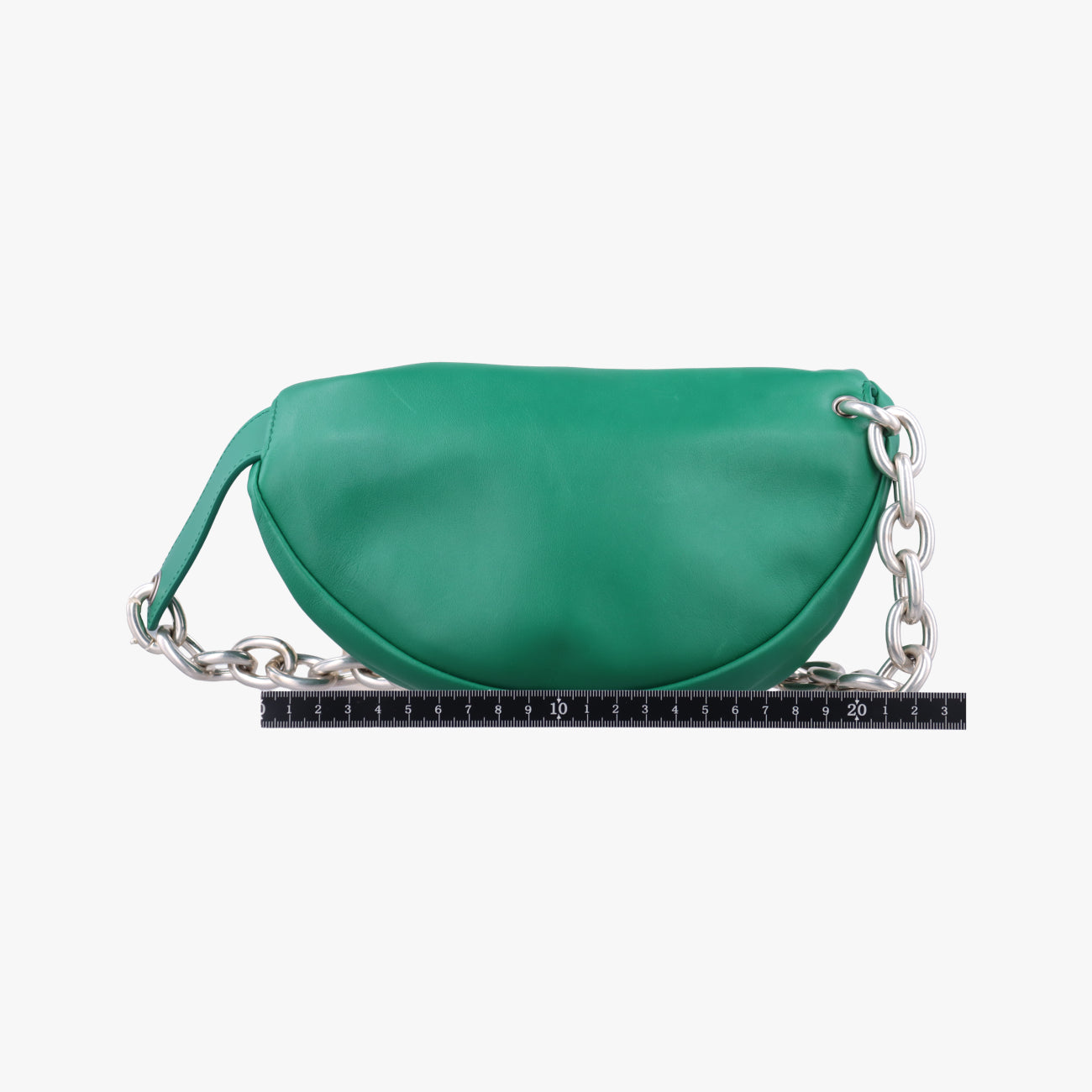 Pre-owned Bottega Veneta The　Chain Pouch Green lambskin  bum bag/waist bag | stylenewstar