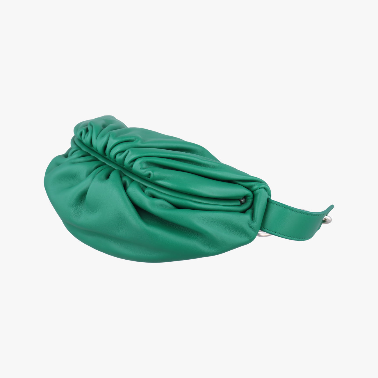 Pre-owned Bottega Veneta The　Chain Pouch Green lambskin  bum bag/waist bag | stylenewstar