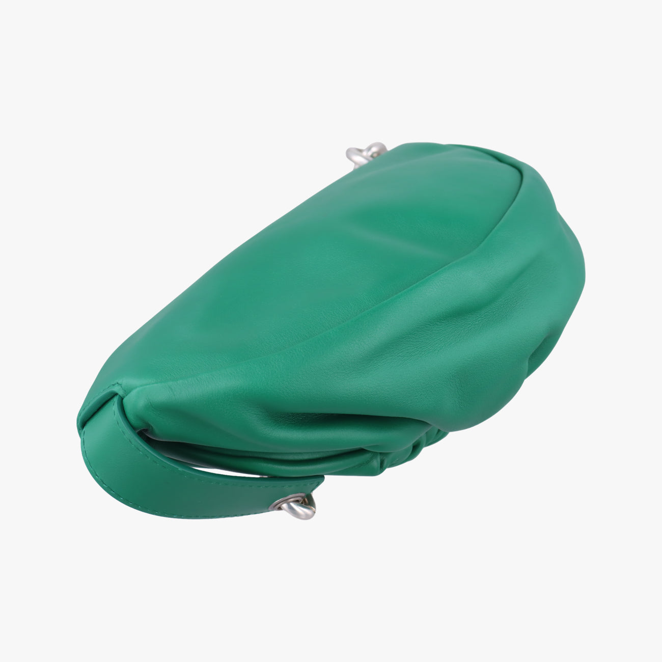 Pre-owned Bottega Veneta The　Chain Pouch Green lambskin  bum bag/waist bag | stylenewstar