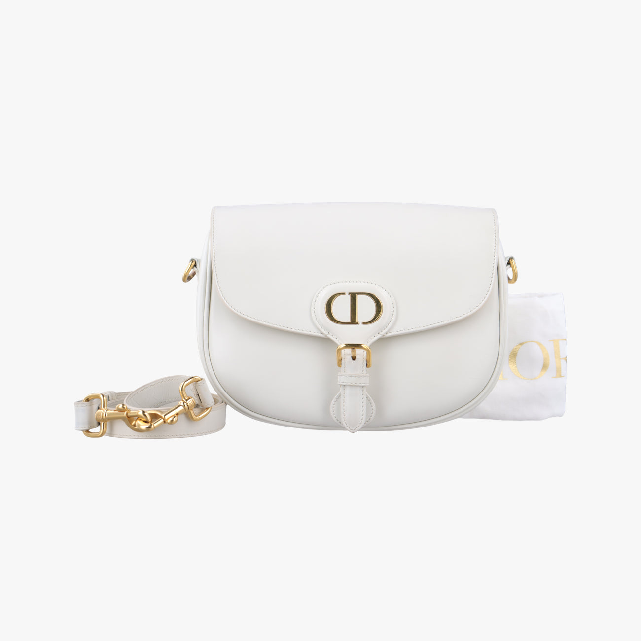 Secondhand Christian Dior Bobby White leather  shoulderbag | stylenewstar