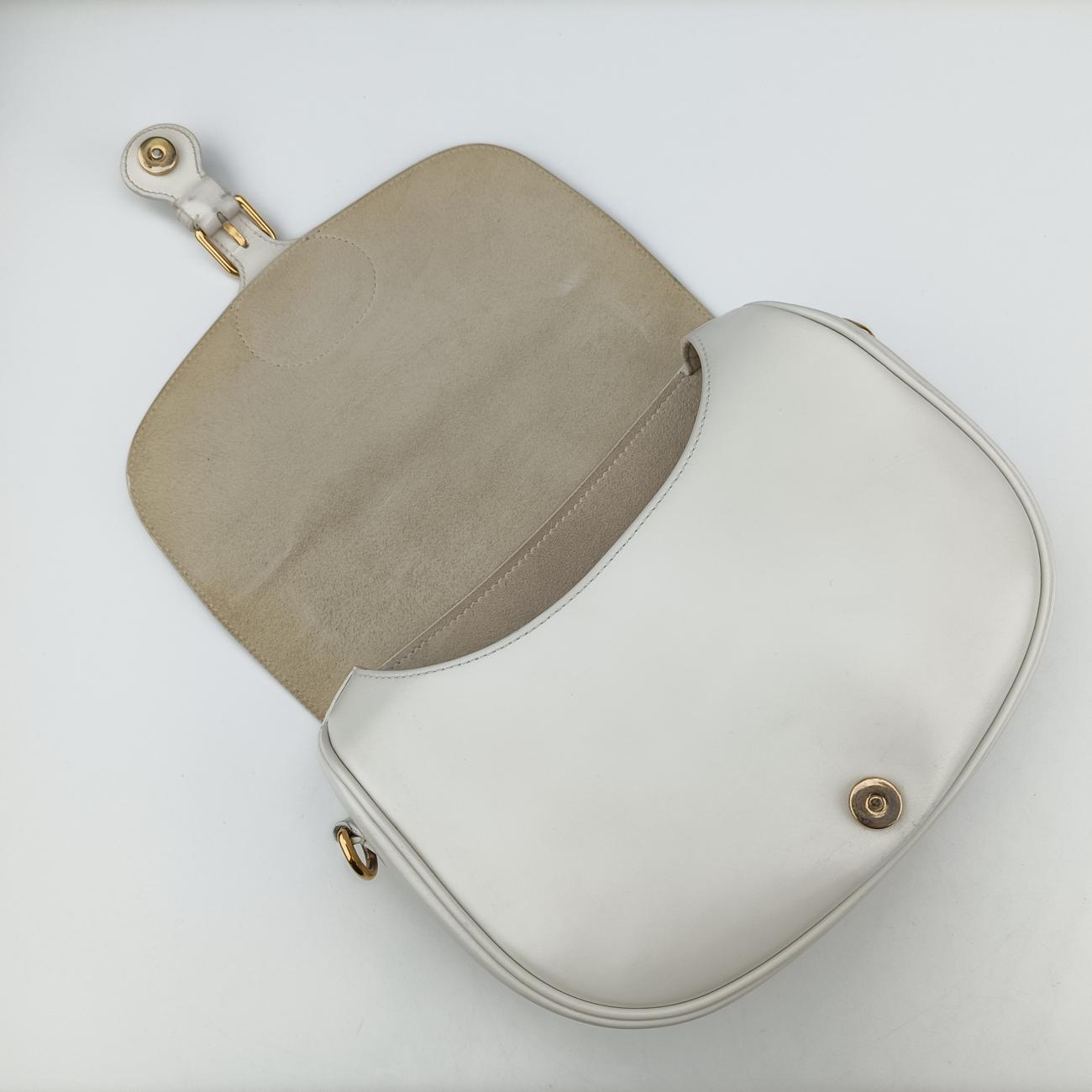 Secondhand Christian Dior Bobby White leather  shoulderbag | stylenewstar