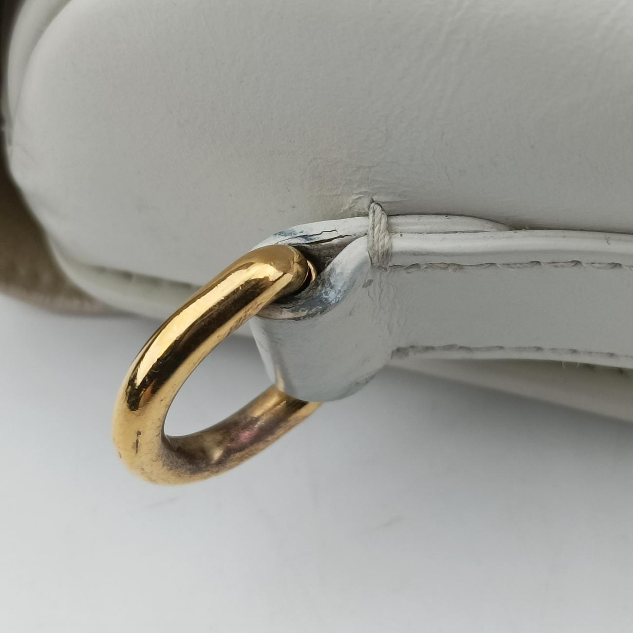Secondhand Christian Dior Bobby White leather  shoulderbag | stylenewstar