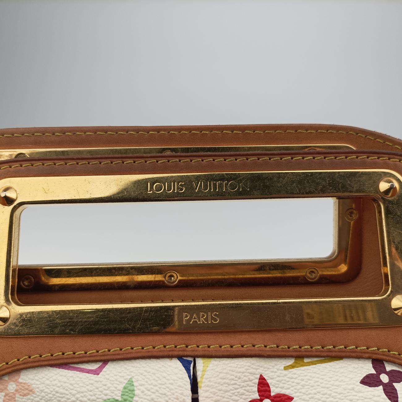 Pre-owned Louis Vuitton JUDY MM white Monogram Multicolor M40255 shoulderbag | stylenewstar