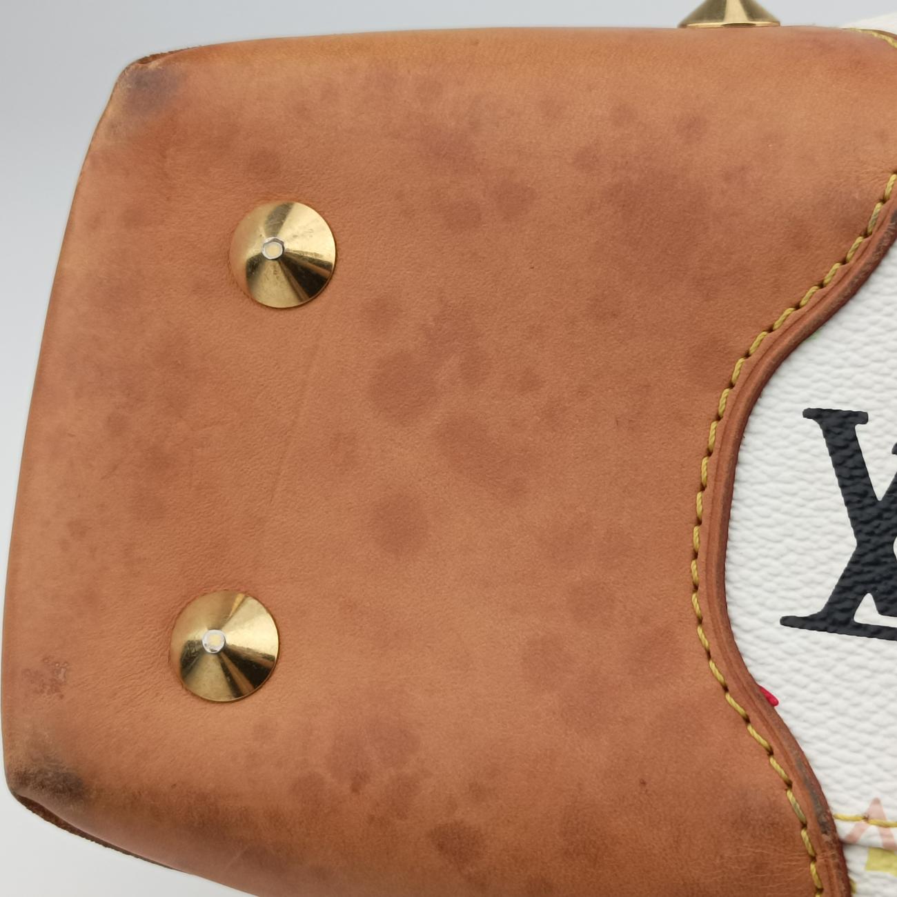 Pre-owned Louis Vuitton JUDY MM white Monogram Multicolor M40255 shoulderbag | stylenewstar