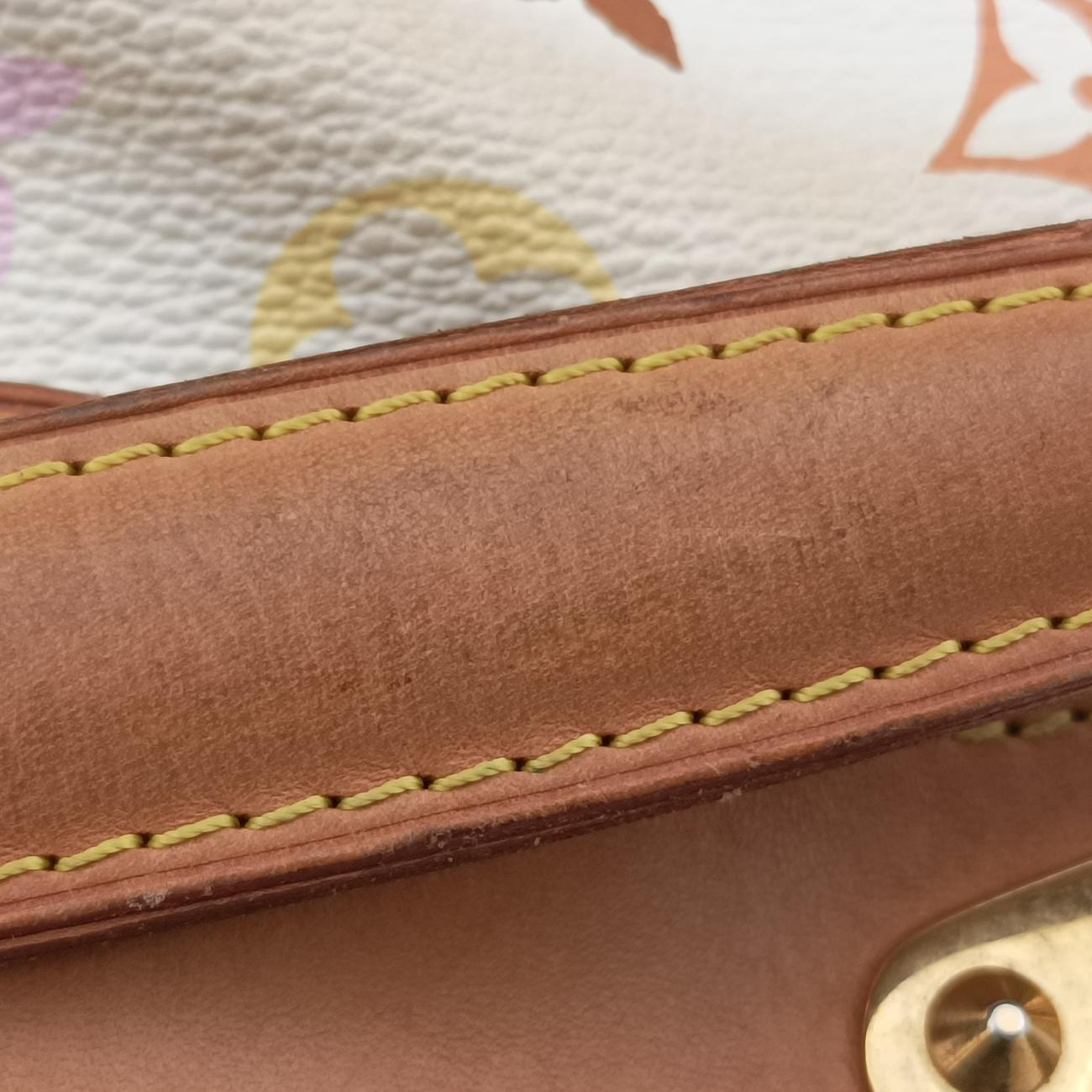 Pre-owned Louis Vuitton JUDY MM white Monogram Multicolor M40255 shoulderbag | stylenewstar