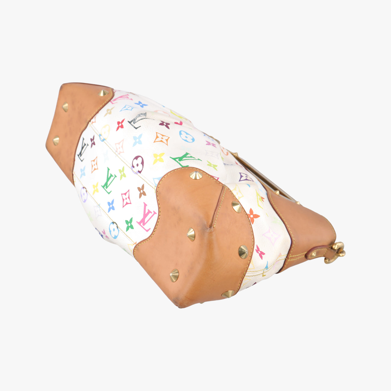 Pre-owned Louis Vuitton JUDY MM white Monogram Multicolor M40255 shoulderbag | stylenewstar