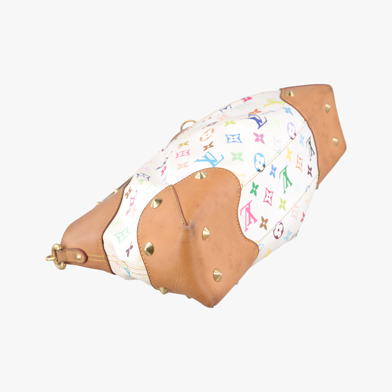 Pre-owned Louis Vuitton JUDY MM white Monogram Multicolor M40255 shoulderbag | stylenewstar