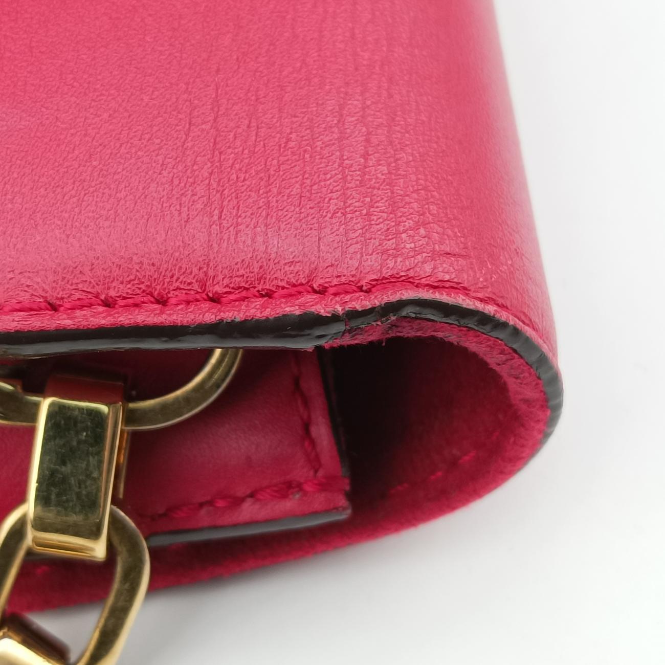 Pre-owned Louis Vuitton LOUISE MM Rose Leather  shoulderbag | stylenewstar