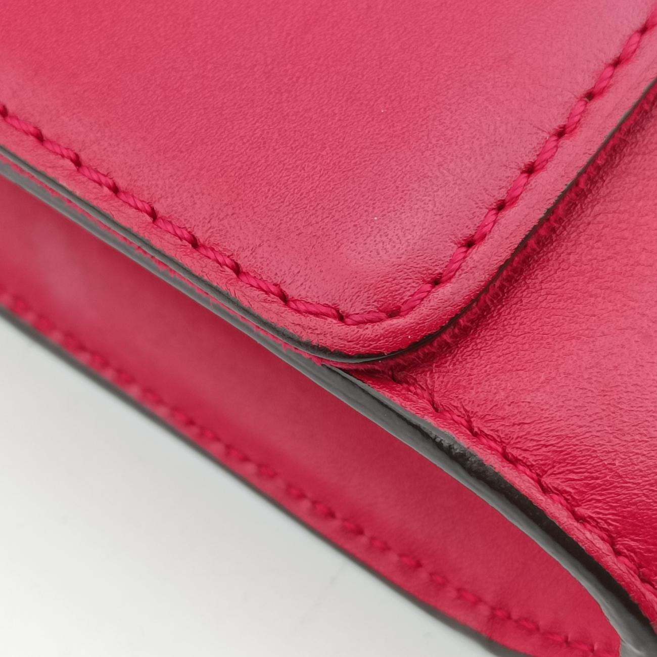 Pre-owned Louis Vuitton LOUISE MM Rose Leather  shoulderbag | stylenewstar