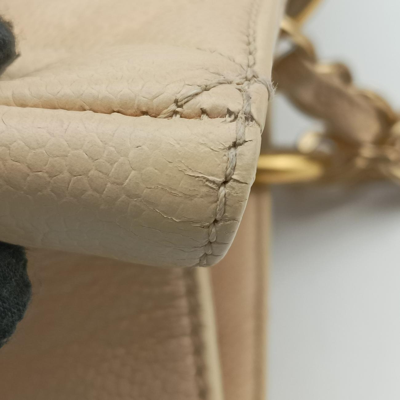 Pre-owned Chanel Matelasse Cocomark GST Beige caviar skin A20995 handbag | stylenewstar