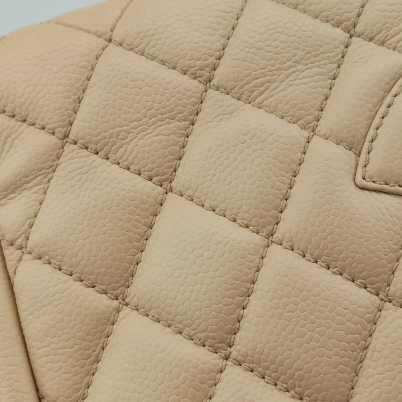 Pre-owned Chanel Matelasse Cocomark GST Beige caviar skin A20995 handbag | stylenewstar