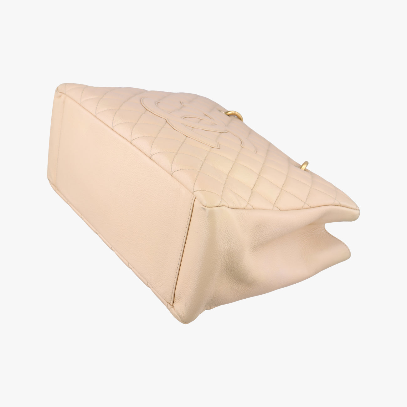 Pre-owned Chanel Matelasse Cocomark GST Beige caviar skin A20995 handbag | stylenewstar