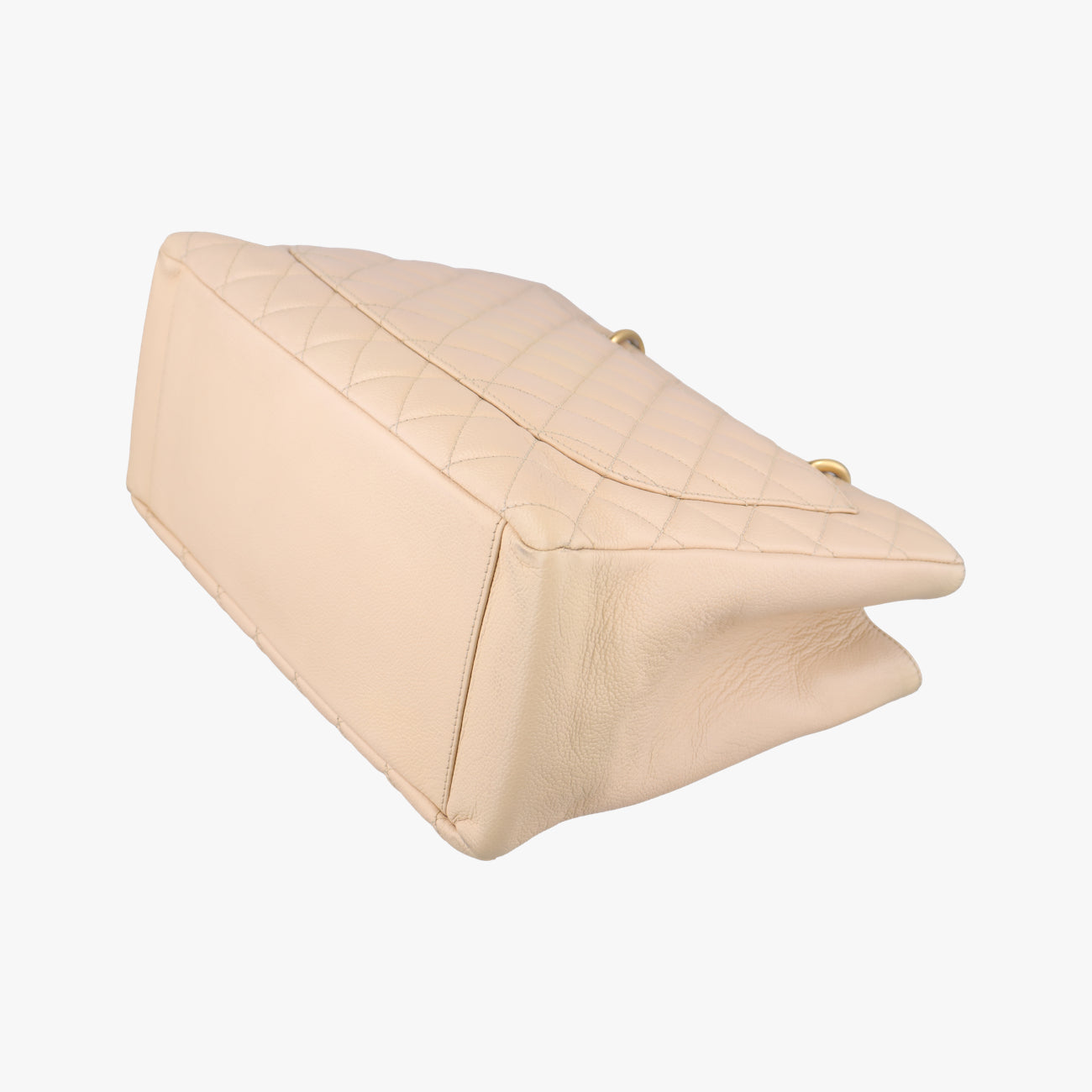 Pre-owned Chanel Matelasse Cocomark GST Beige caviar skin A20995 handbag | stylenewstar