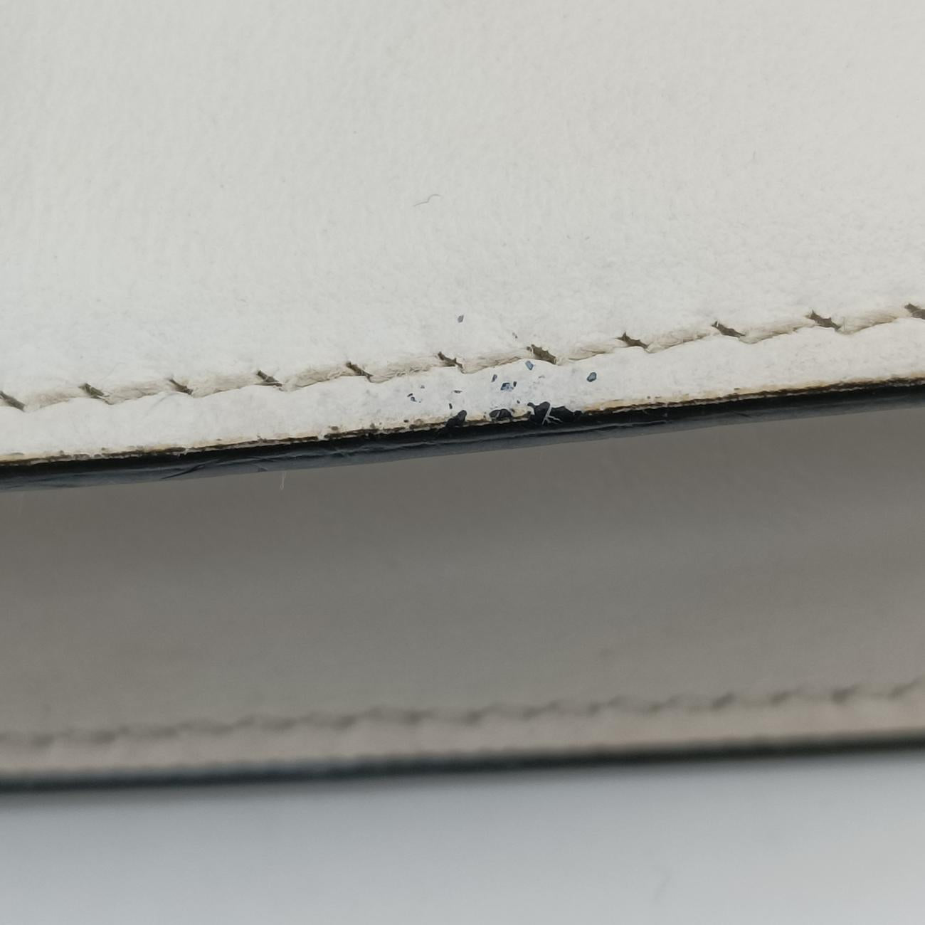 Pre-owned Prada Electra Studded White Leather 1BD120 shoulderbag | stylenewstar