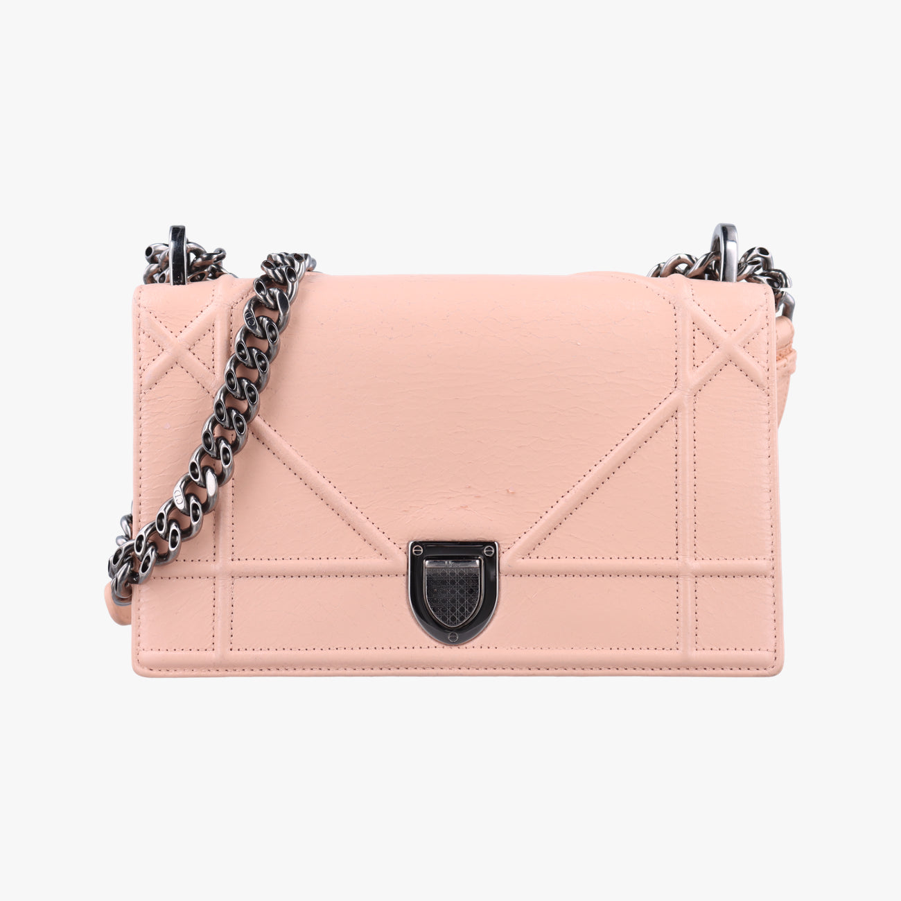 Pre-owned Christian Dior diorama Pink Leather  shoulderbag | stylenewstar