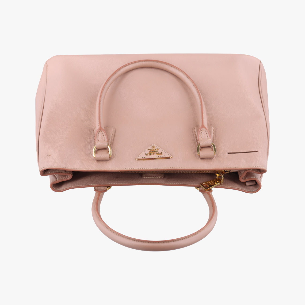 Pre-owned Prada Galleria Pink SAFFIANO Leather BN1801 shoulderbag | stylenewstar